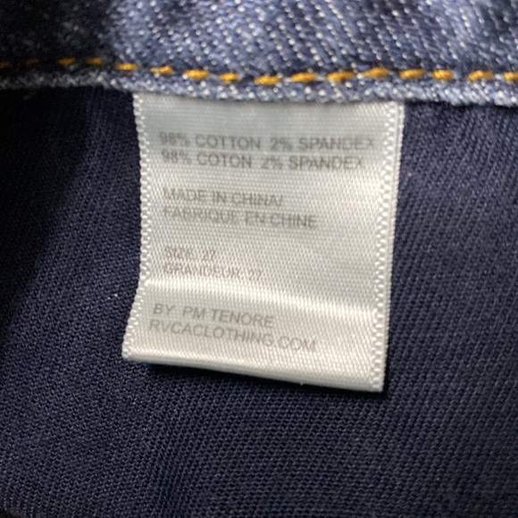 RVCA Jeans 8” Rise, Medium Blue Wash - Picture 4 of 11